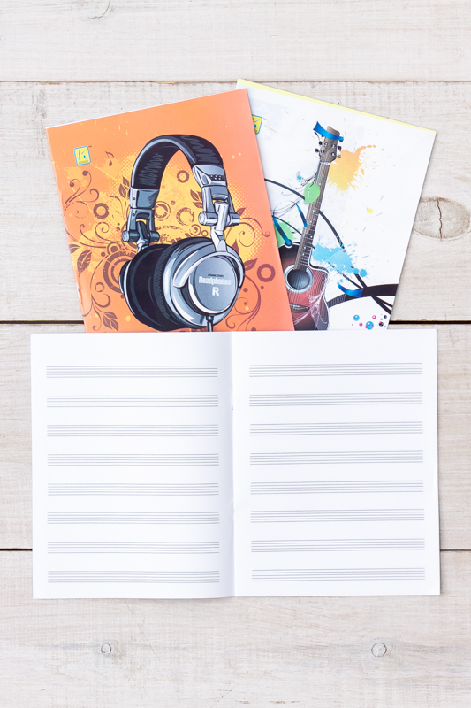 Зошит для нот А5 8 аркушів